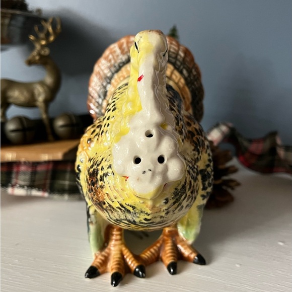 Large salt pepper shaker Thanksgiving turkey Chase made in Japan - Picture 3 of 8